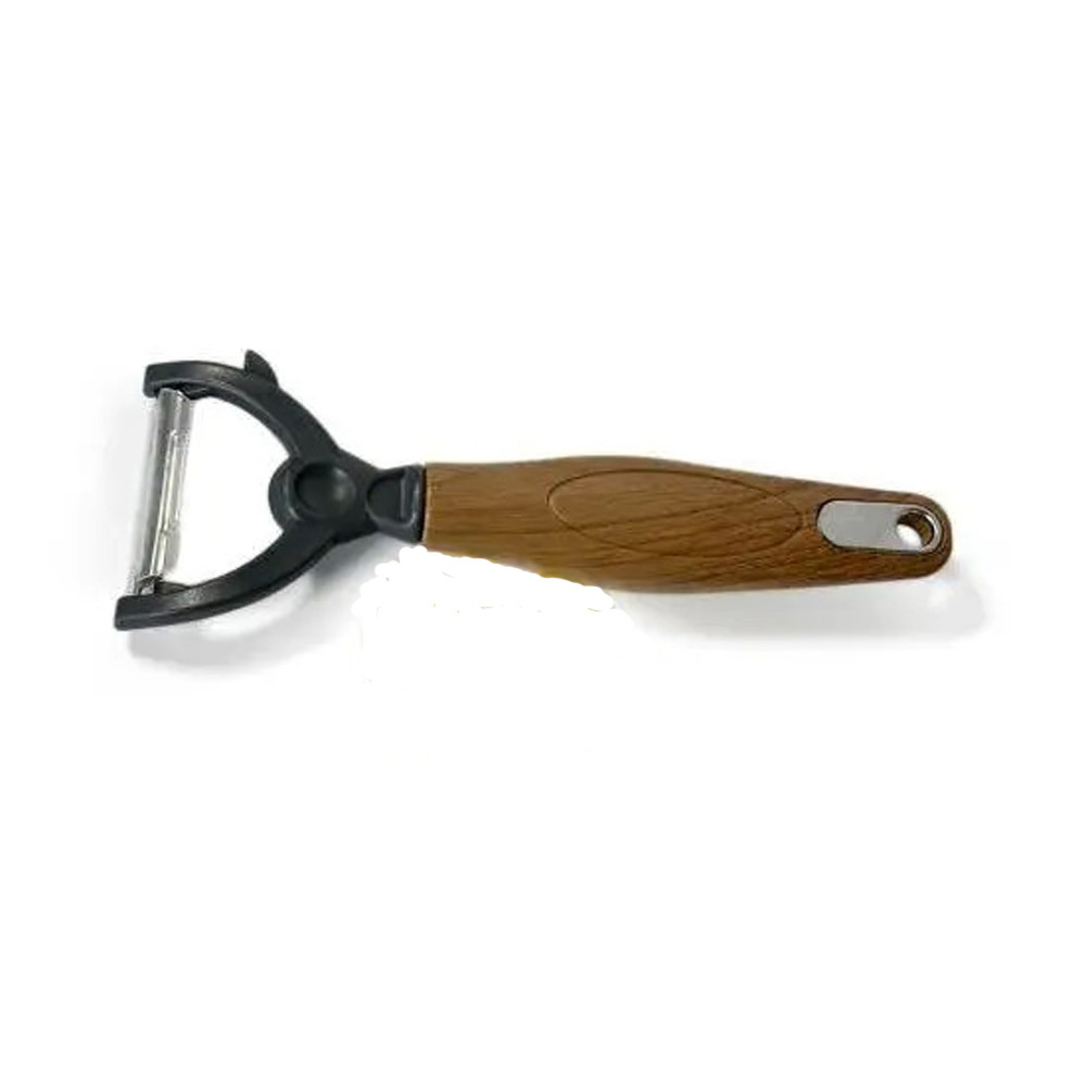 Ручна овочечистка горизонтальна WOODEN, сірий OKYANUS
