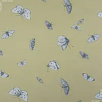 Ткань Декоративная ткань пиеро бабочки цвет гороховый (280см 245г/м² пог.м) 96713