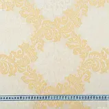 Декоративна тканина грос вензель колір крем, золото (290см 230г/м² пог.м) 96890, фото 3