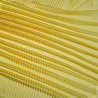 Ткань Тюль вуаль вальс полоса цвет желтый (290см 51г/м² пог.м) 96901