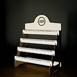 Розбірна підставка для сережок на 7 ярусів. Органайзер для біжутерії, фото 4