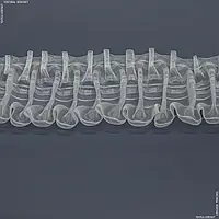 Тесьма шторная вафелька двойная фантазийная прозрачная кс-1:2 160 мм±0.5мм/50м (160см пог.м) 125721