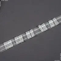 Тесьма шторная бантовые складки прозрачная кс-1:2.5 40мм±0.5мм/50м (40см пог.м) 125725