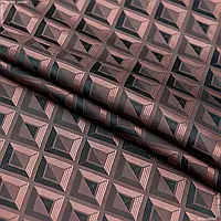 Ткань подкладочный жаккард хамелеон коричневый (145см 95г/м² пог.м) 43435