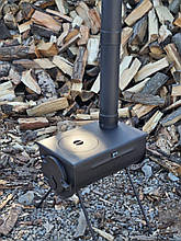 Буржуйка розкладна, на дровах, з варильною поверхнею із сталі 3 мм, для опалення 30кв м