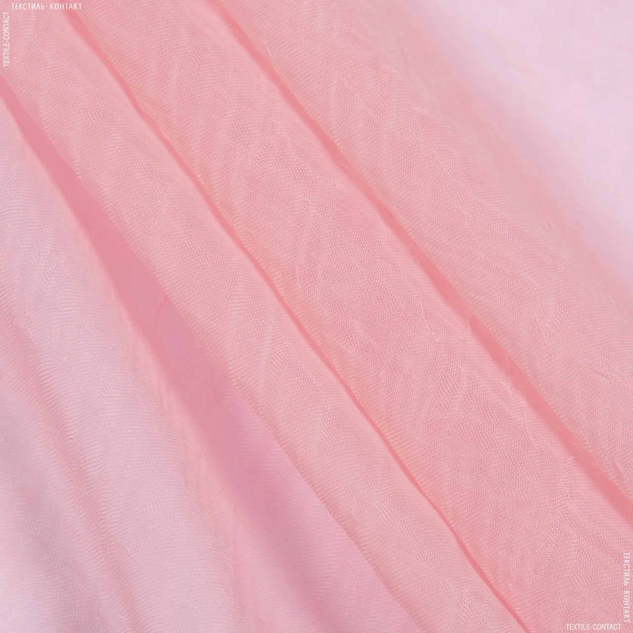 Тюль вуаль креш рожевий (270см 60г/м² пог.м) 100635