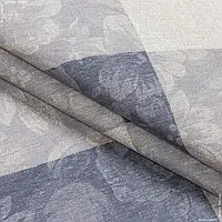 Ткань Ткань с акриловой пропиткой миллет /millet клетка цветы сизый. бежевые (140см 220г/м² пог.м) 160157