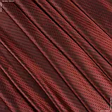 Тканина підкладковий жакард червоний-чорна (145см 66г/м² пог.м) 50859, фото 3