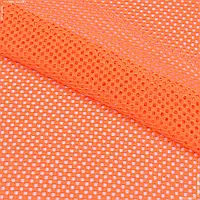 Ткань Сетка сигнальная крупная ярко-оранжевая (150см 150г/м² пог.м) 168985