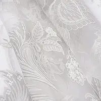 Ткань Органза рамас/ ramas св.серый с утяжелителем (290см 53г/м² пог.м) 129057