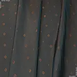 Тканина підкладковий жакард коричневий (150см 90г/м² пог.м) 57565, фото 2