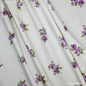Декоративна тканина томіло трояндочки колір бузок (280см 155г/м² пог.м) 109147