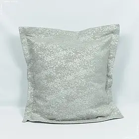 Чохол на подушку з рамкою госпель світло-сірий, срібло 45х45см (142186) (45см пог.м) 169498