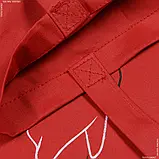 Екосумка taka sumka саржа червона «любов для кожного» (ручка 70 см) (38см 220г/м² пог.м) 169504, фото 3