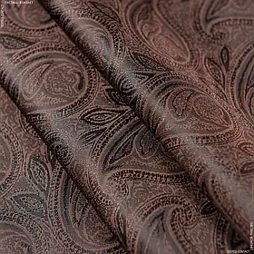 Тканина підкладковий жакард огірки коричневий хамелеон (150см 95г/м² пог.м) 64007