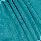 Тканина плюш (вельбо) бірюзовий (150см 220г/м² пог.м) 161068, фото 4