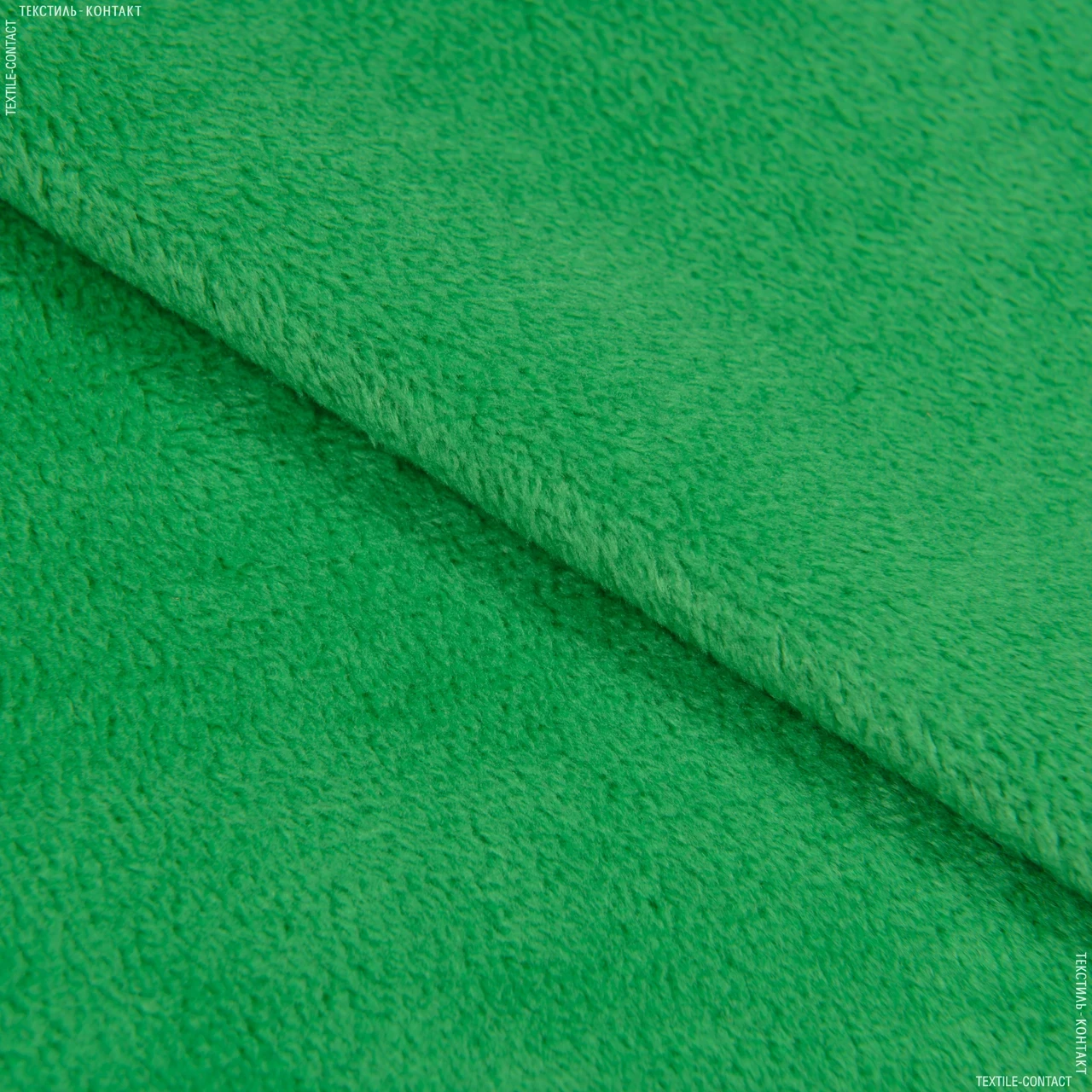Тканина плюш (вельбо) зелений (150см 220г/м² пог.м) 161069
