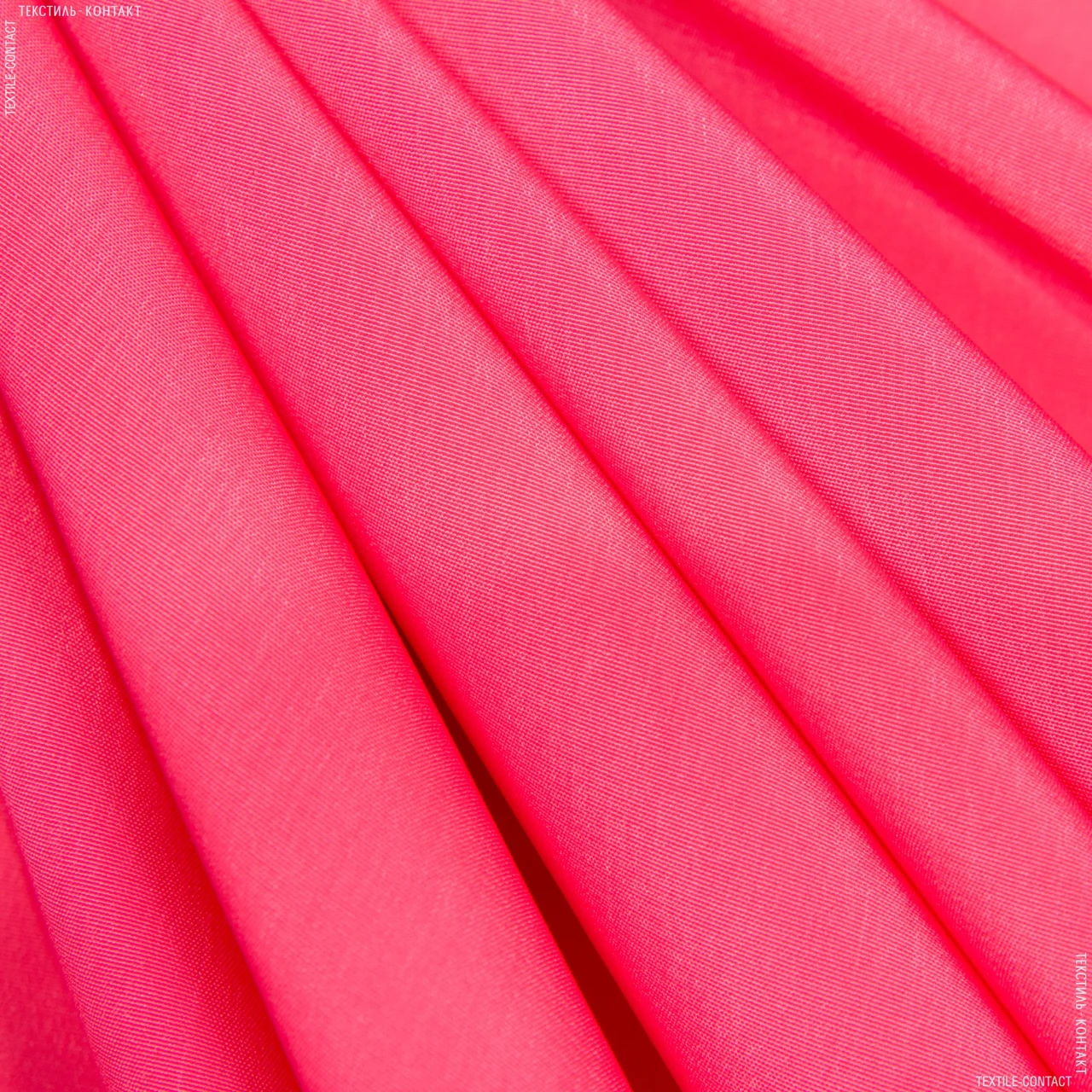 Костюмний мокрий шовк яскраво-рожевий (145см 138г/м² пог.м) 140262