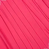 Костюмний мокрий шовк яскраво-рожевий (145см 138г/м² пог.м) 140262, фото 2