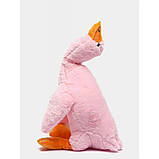 Плед-подушка іграшка гусак-обіймусь 3в1 130 см рожевий подарунок для дітей, фото 4