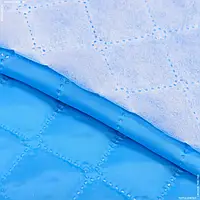 Ткань Синтепон 100g термопай 3см*3см с подкладкой 190т флажный голубой (150см 155г/м² пог.м) 181626