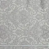 Декоративна тканина бруклін вензель фрезовий фон сірий (300см 288г/м² пог.м) 141337, фото 3