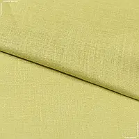 Ткань Лен сорочечный светло-горчичный (150см 130г/м² пог.м) 178168