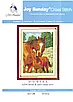 Набір для вишивання за нанесеною на канву схемою "Mom & son's deep love".AIDA 14CT printed , 25*33 см, фото 3