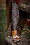 Ексклюзивний ніж ручної роботи для полювання та риболовлі з рогу лося «Трофей #9» 95х18/58 HRC, фото 7