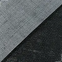 Ткань Мешковина джутовая ламинированная черный (125см 300г/м² пог.м) 174398