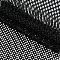 Ткань Сетка сигнальная крупная черная (150см 150г/м² пог.м) 162368