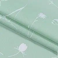 Ткань Бязь ткч набивная васильки белый на зеленом (150см 120г/м² пог.м) 170969