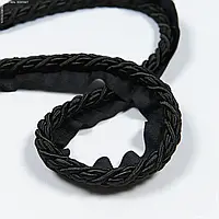 Шнур окантовочный корди /cord цвет черный 10 мм 174918