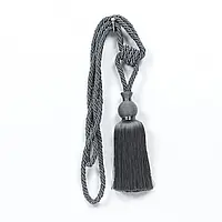 Кисти / кутасы для штор дейзи мал. /curtain tieback / т.серый 81 см (1шт) 174933