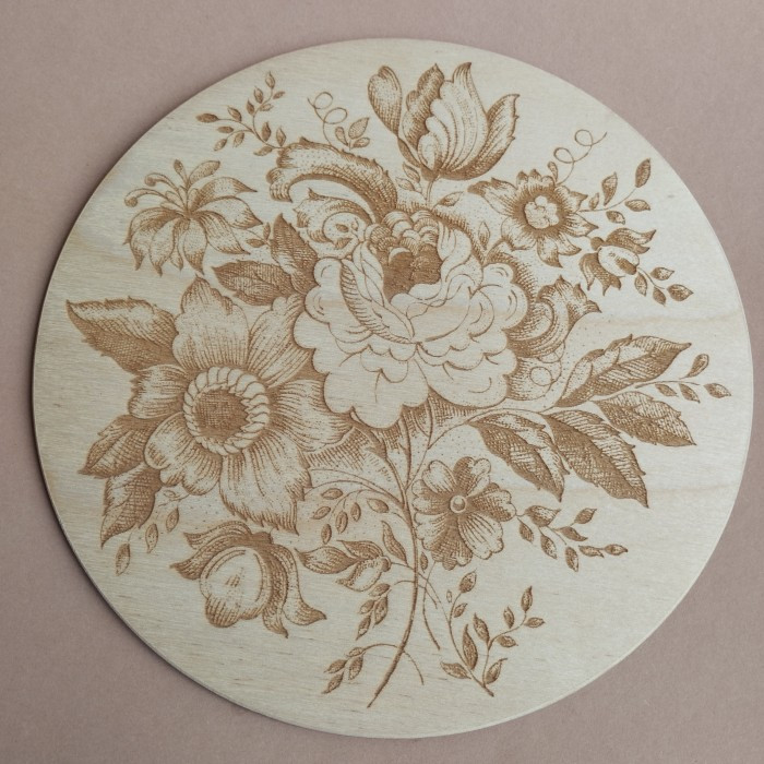 Кришка кругла дерев'яна (060409), фото 1