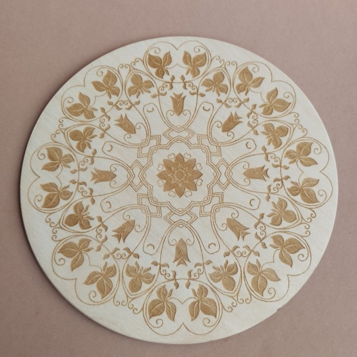 Кришка кругла дерев'яна (060411), фото 1