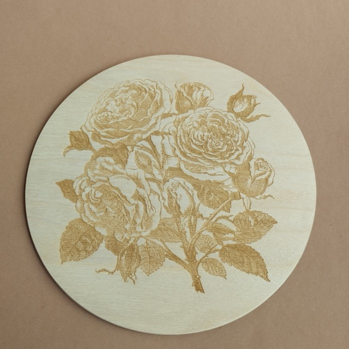 Кришка кругла дерев'яна (060412), фото 1