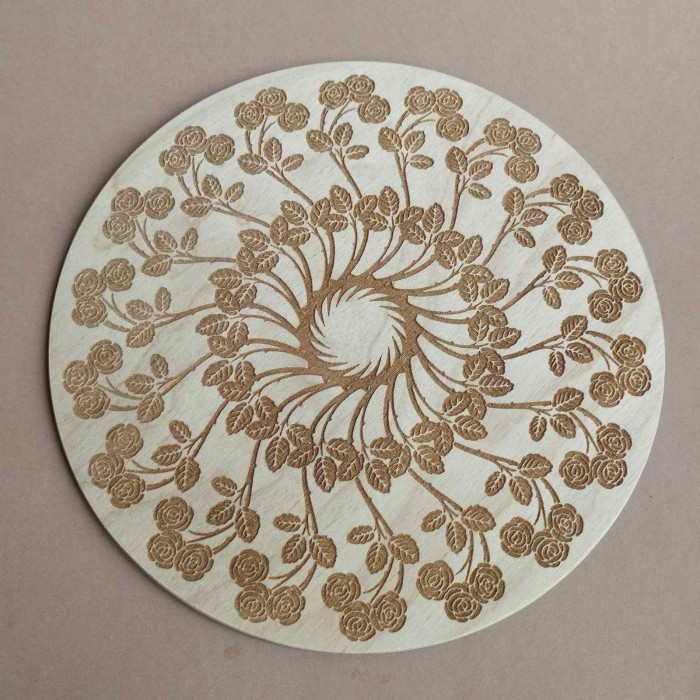 Кришка кругла дерев'яна (060413), фото 1