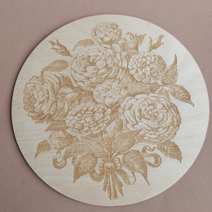 Кришка кругла дерев'яна (060402), фото 1