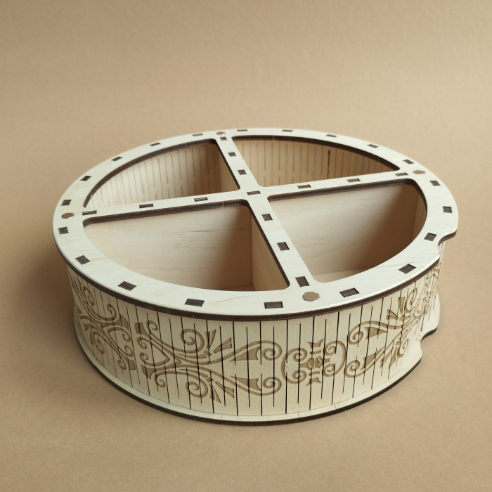 Ящик круглий. На чотири відділення (060445), фото 1