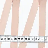 Репсова стрічка грогрен /grogren світло бежево-рожева 21 мм (21см пог.м) 175028, фото 3