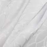 Портьєрна тканина муту /muty-84 квітка біла (280см 169г/м² пог.м) 144969, фото 3