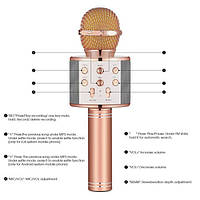 Bluetooth караоке-микрофон, портативная колонка WS-858, мега распродажа