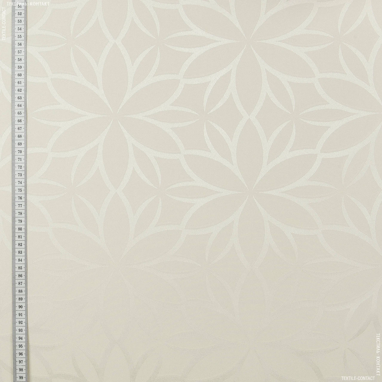 Портьєрна тканина муту /muty-84 квітка колір ванільний крем (280см 169г/м² пог.м) 144975