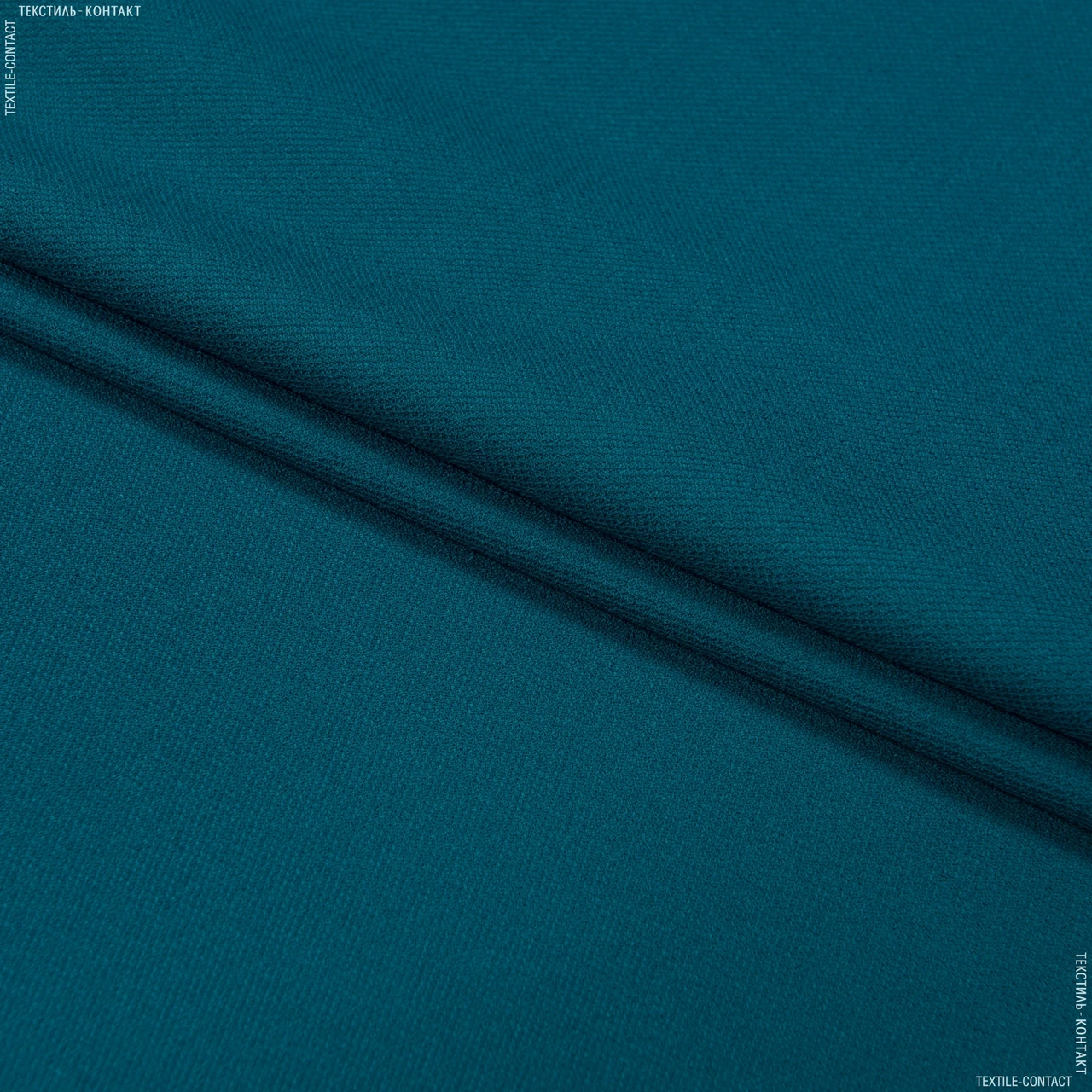 Костюмний креп колір морської хвилі (140см 215г/м² пог.м) 150913