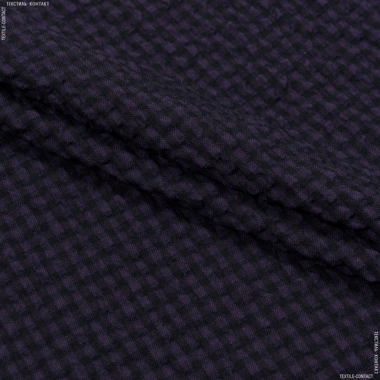 Костюмна фукро фіолетовий/чорний (140см 196г/м² пог.м) 150931