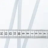 Репсова стрічка грогрен /grogren сіро-блакитна 7 мм (7см пог.м) 175165, фото 3