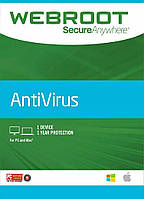 Webroot SecureAnywhere AntiVirus ключ 3 ПК / 180 дней