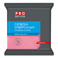 Серветки віскозні 10шт/уп "Pro" (30*38) рожеві 20/ящ