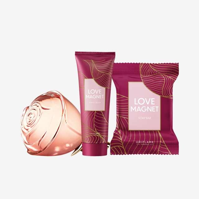 Парфумерний набір Love Magnet, Volare (Волоре) Oriflame, аромат 50 мл + мило 75 г + 75 крем для рук